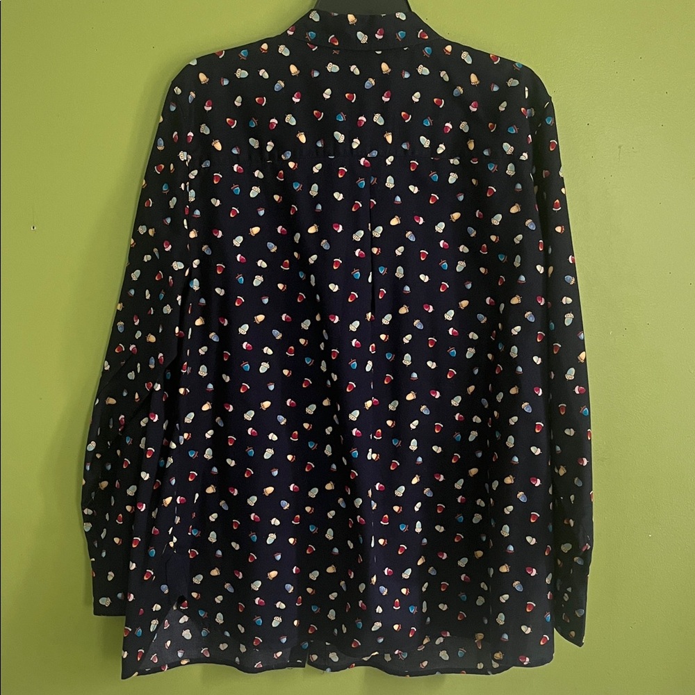 Like New Talbots Acorn Pattern Button-Down Shirt - image 7